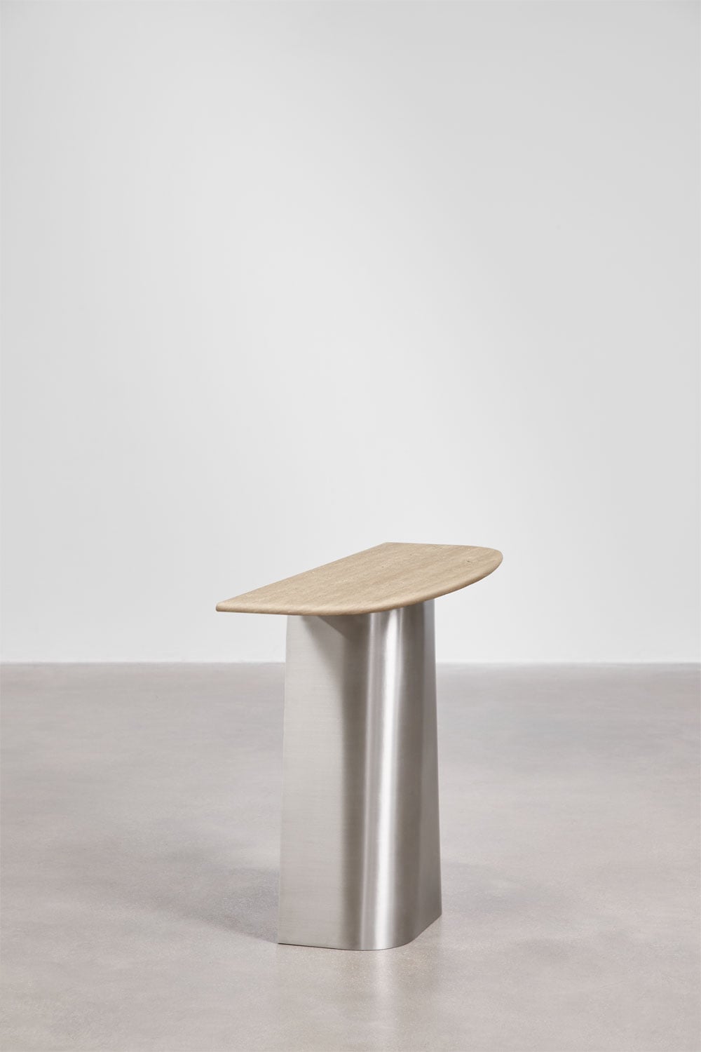 Prieškambario konsolė MIREIRO, travertinas, 120 cm