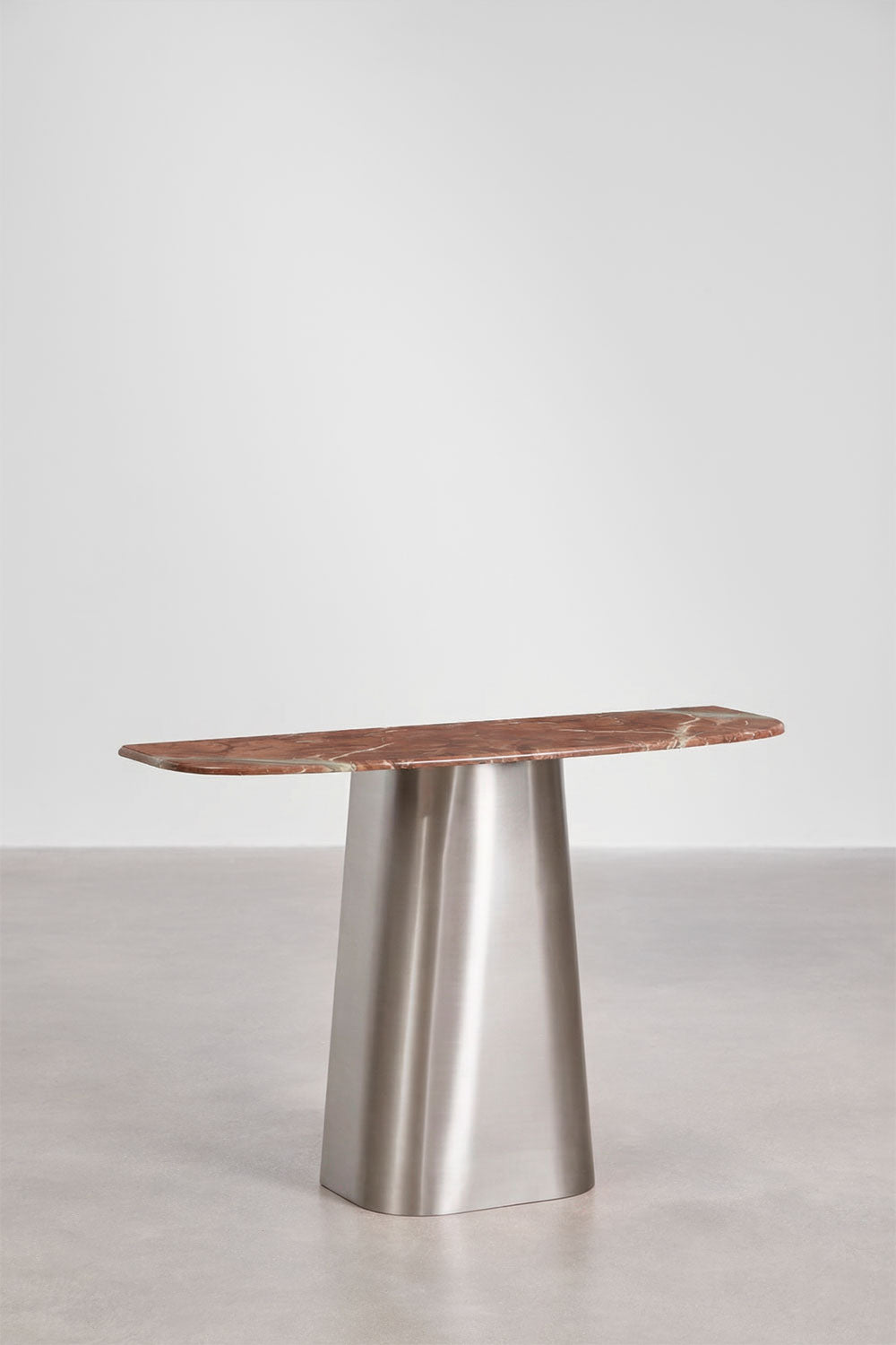 Prieškambario konsolė MOREILA, raudonas marmuras, 120 cm