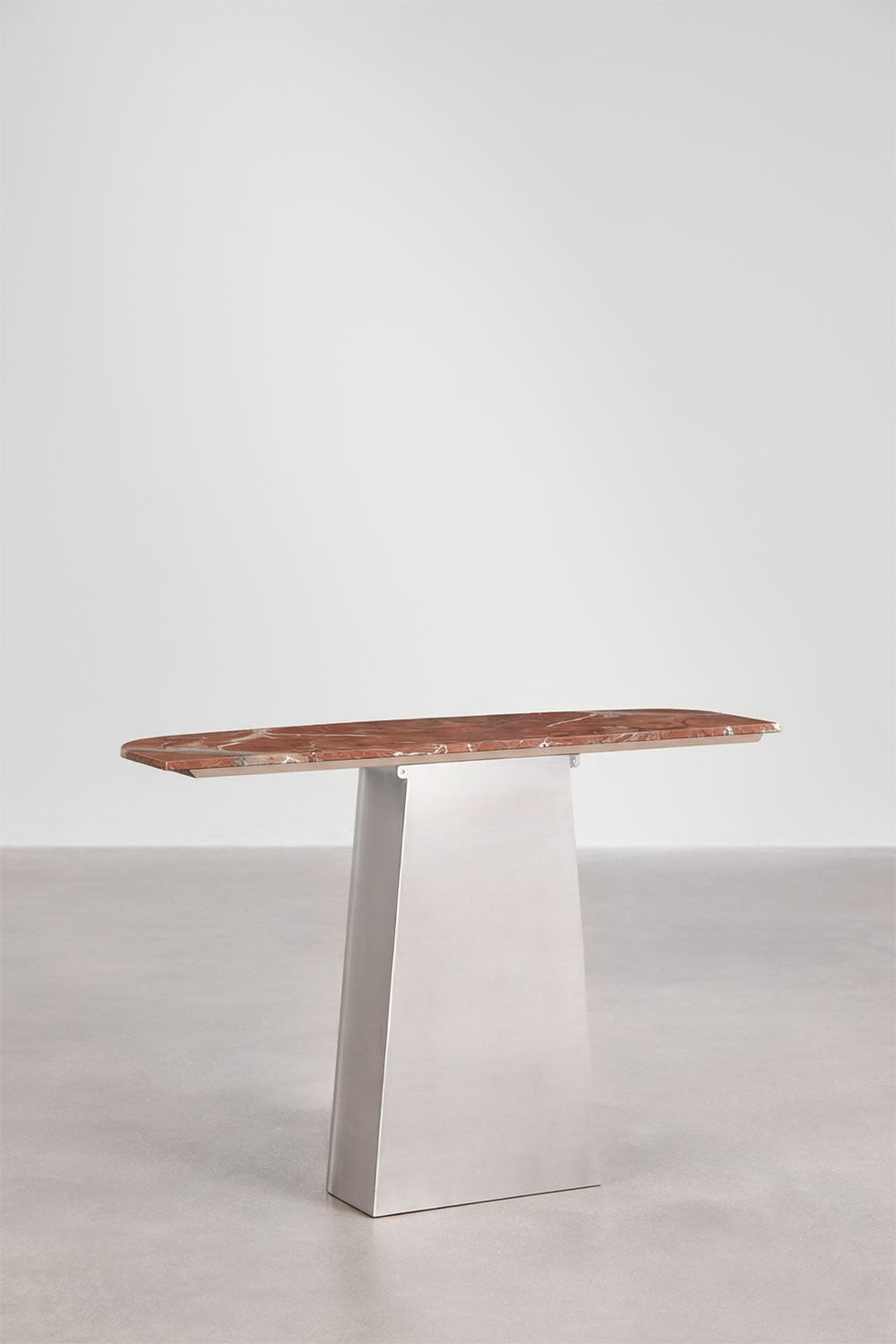 Prieškambario konsolė MOREILA, raudonas marmuras, 120 cm