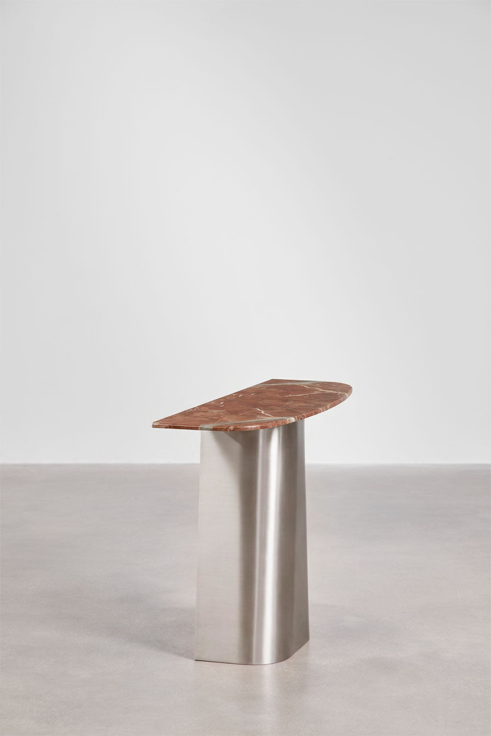 Prieškambario konsolė MOREILA, raudonas marmuras, 120 cm
