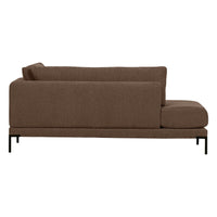 "Couple" dešinės pusės kampinė sofa, šokoladinė ruda - Namų Idėja