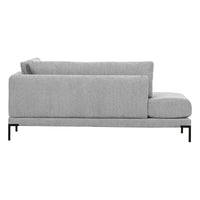"Couple" dešinės pusės kampinė sofa, šviesiai pilka - Namų Idėja