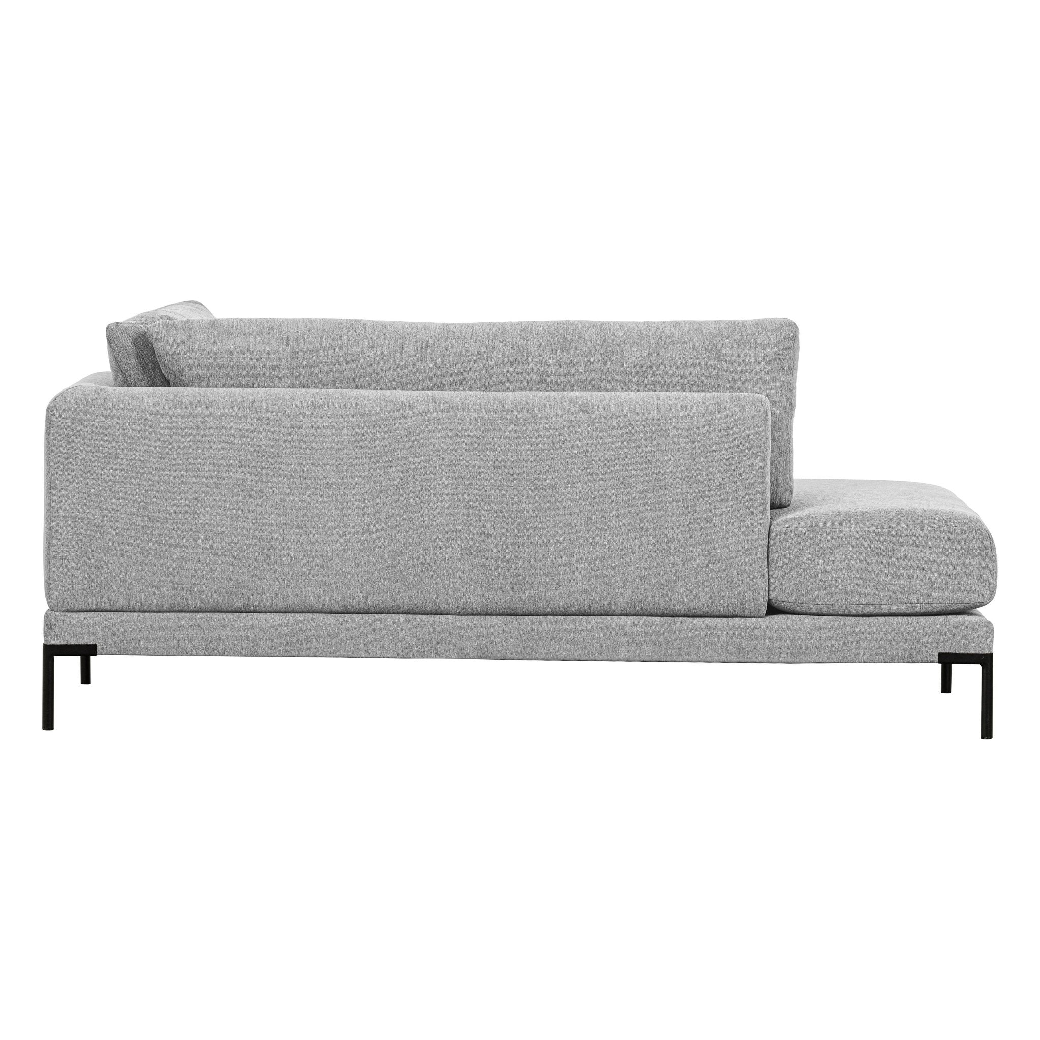 "Couple" dešinės pusės kampinė sofa, šviesiai pilka - Namų Idėja