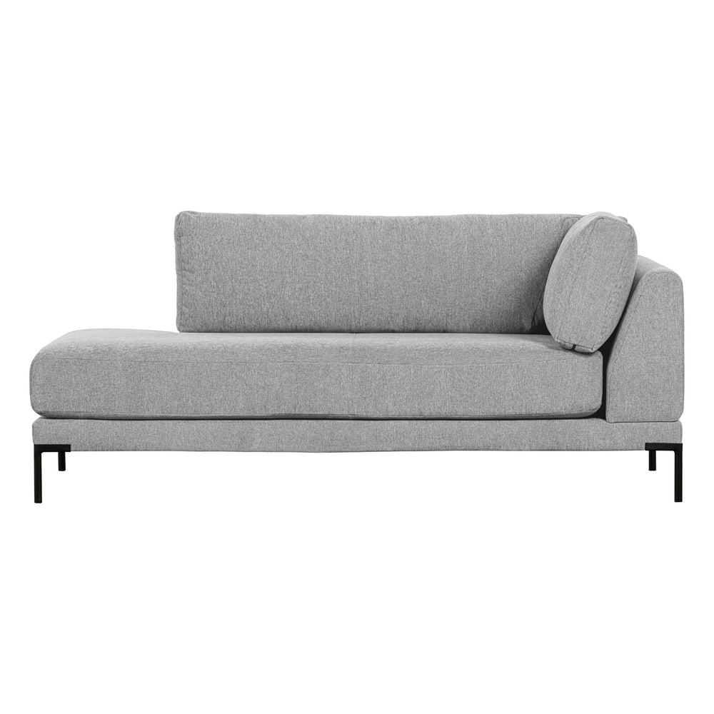 "Couple" dešinės pusės kampinė sofa, šviesiai pilka - Namų Idėja