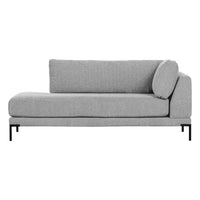 "Couple" dešinės pusės kampinė sofa, šviesiai pilka - Namų Idėja