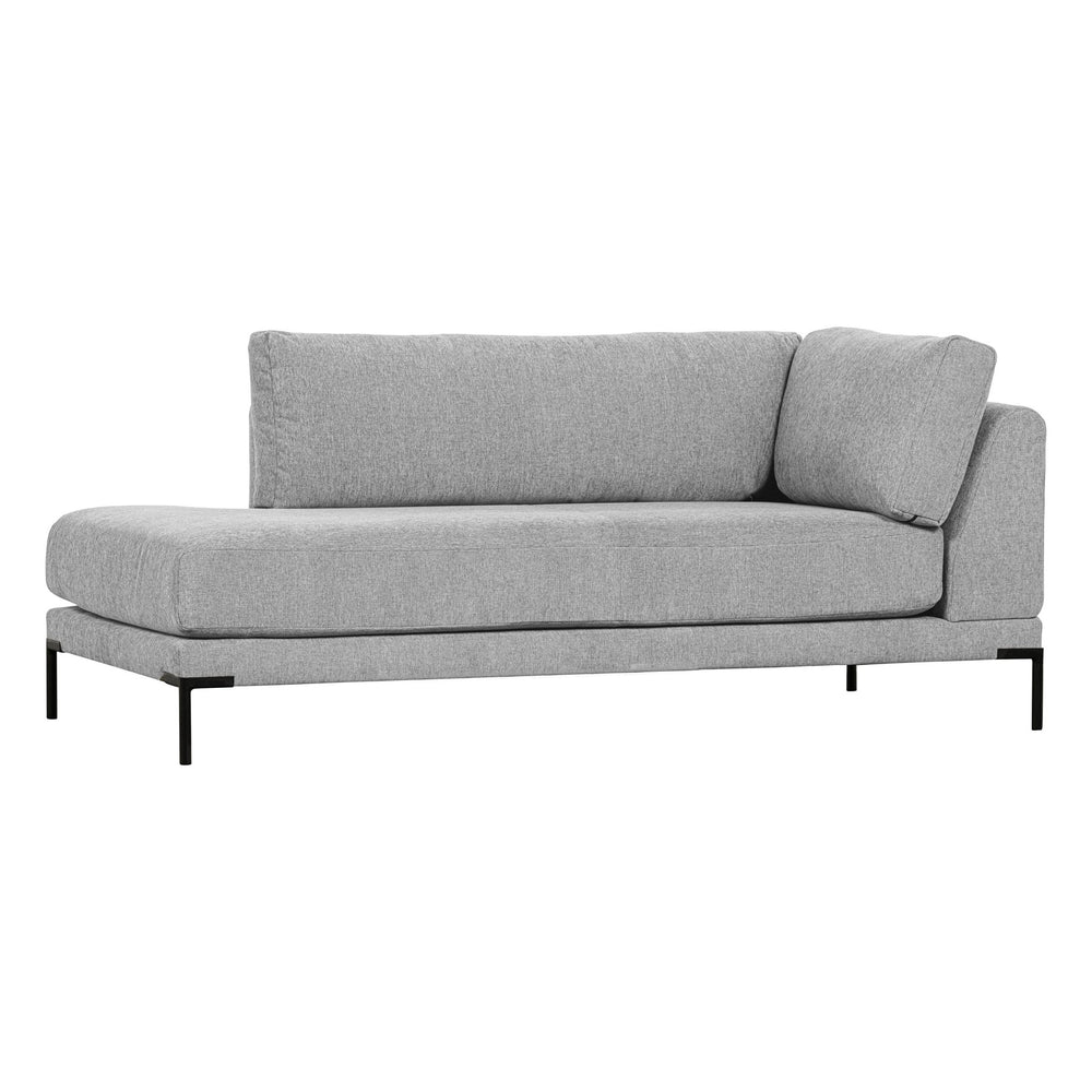 "Couple" dešinės pusės kampinė sofa, šviesiai pilka - Namų Idėja