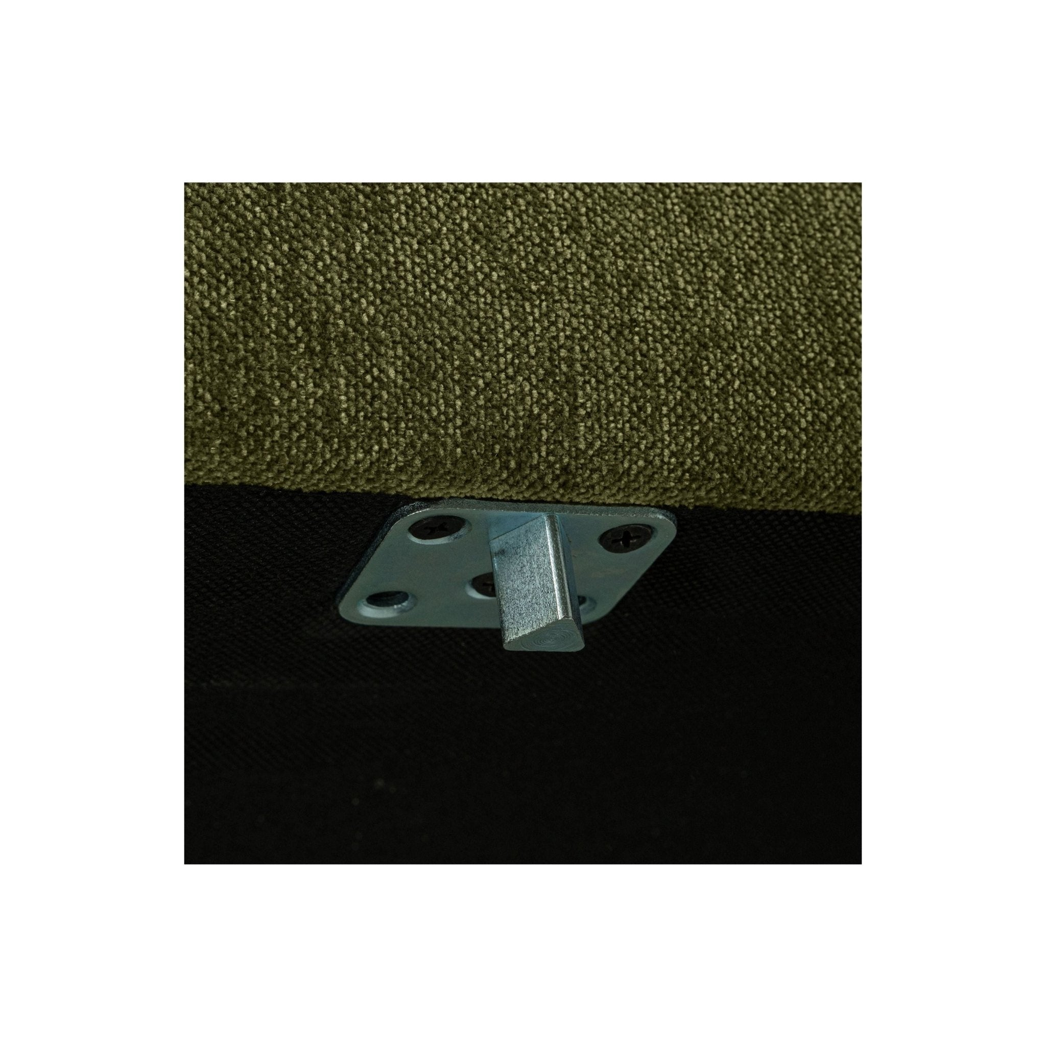 "Couple" kairės pusės kampinė sofa, šiltai žalia - Namų Idėja