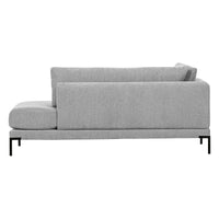 "Couple" kairės pusės kampinė sofa, šviesiai pilka - Namų Idėja