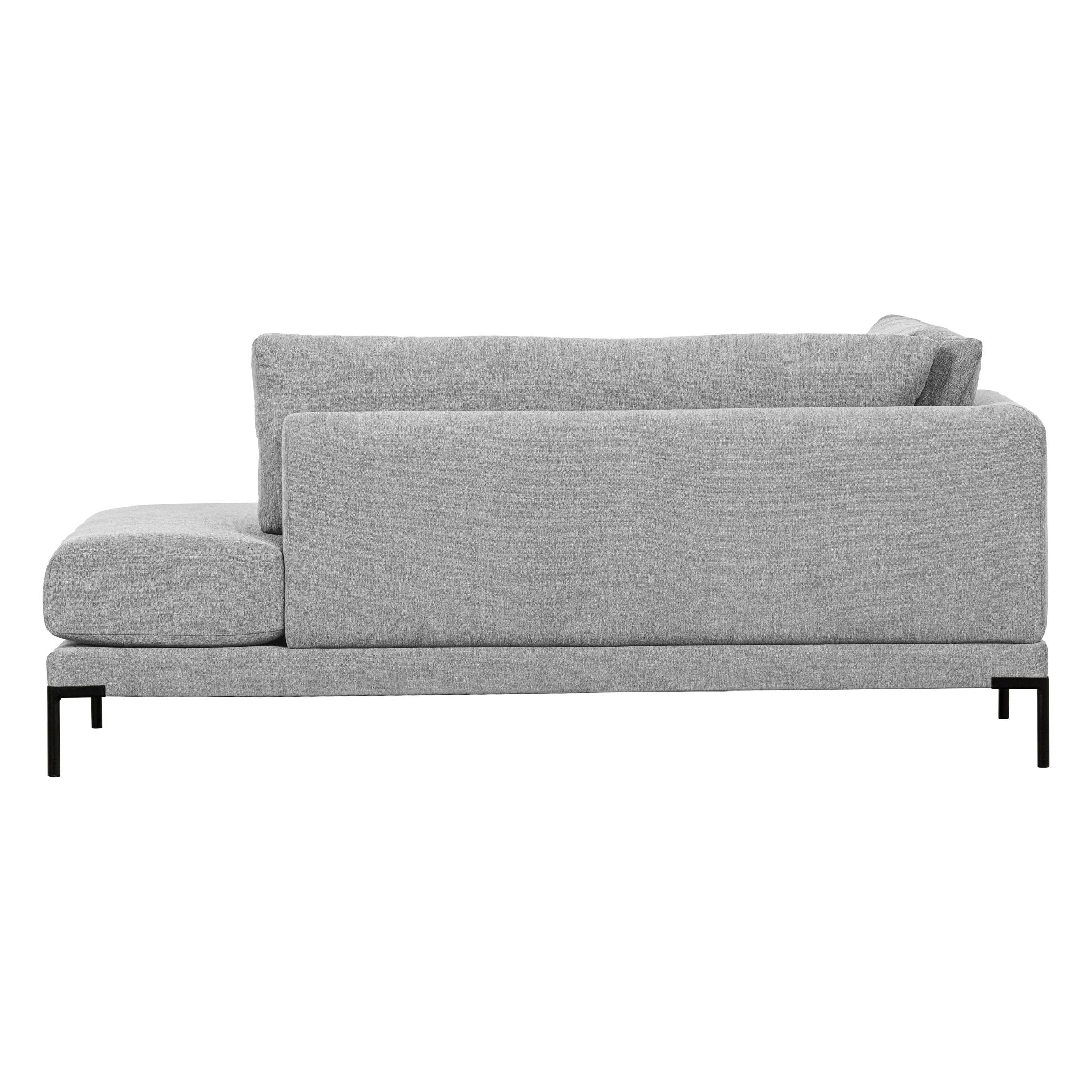 "Couple" kairės pusės kampinė sofa, šviesiai pilka - Namų Idėja