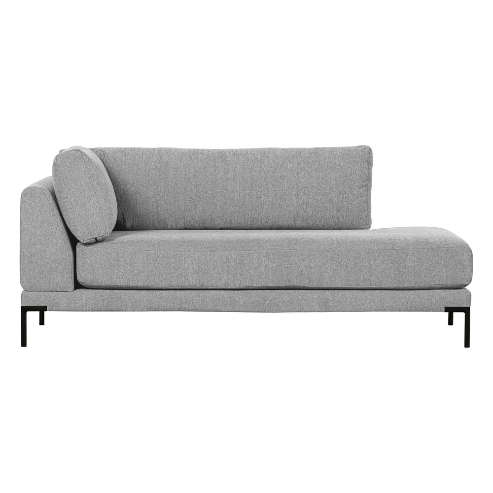 "Couple" kairės pusės kampinė sofa, šviesiai pilka - Namų Idėja