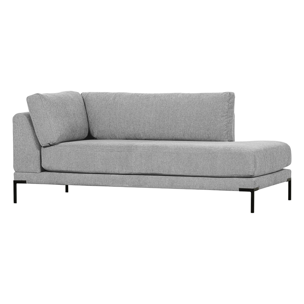 "Couple" kairės pusės kampinė sofa, šviesiai pilka - Namų Idėja