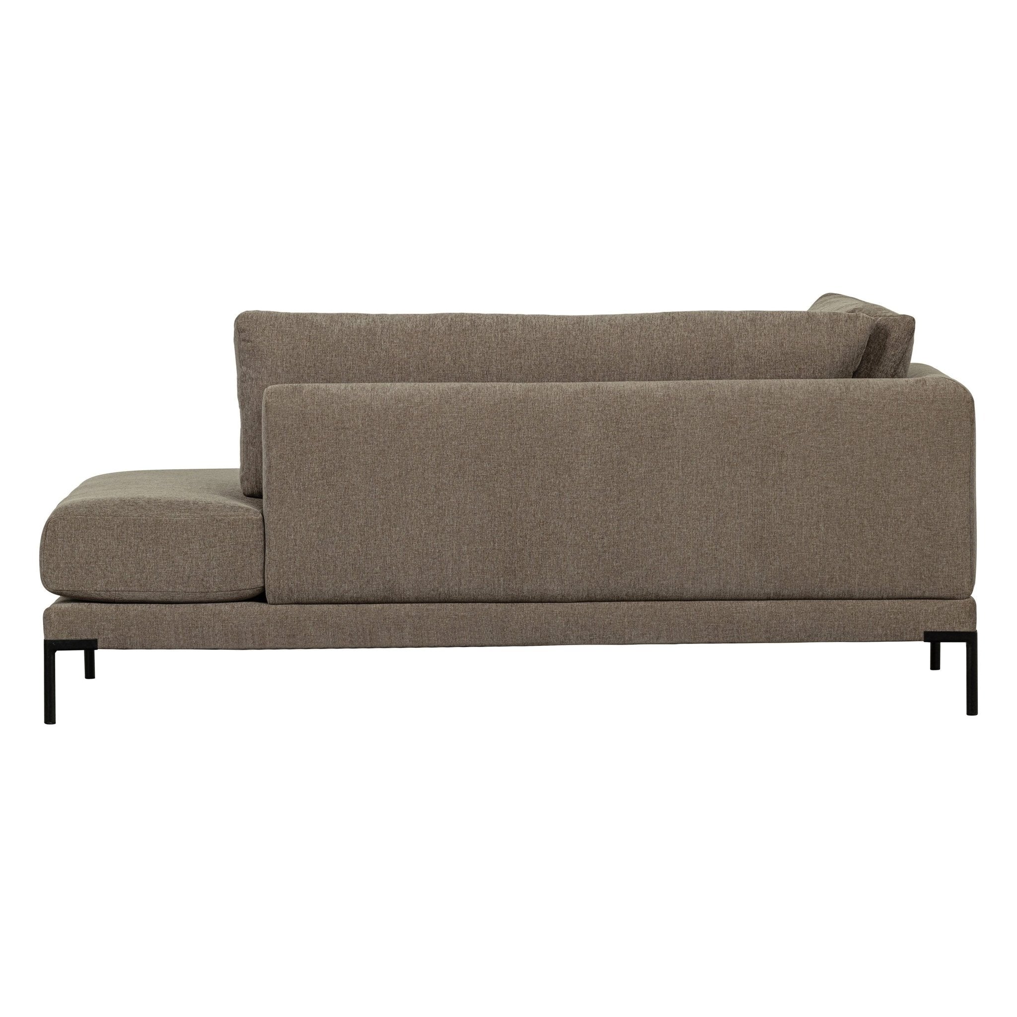 "Couple" kairės pusės kampinė sofa, taupe spalva - Namų Idėja