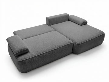 Kampinė sofa COLINA, tamsiai pilka, Abriamo 07