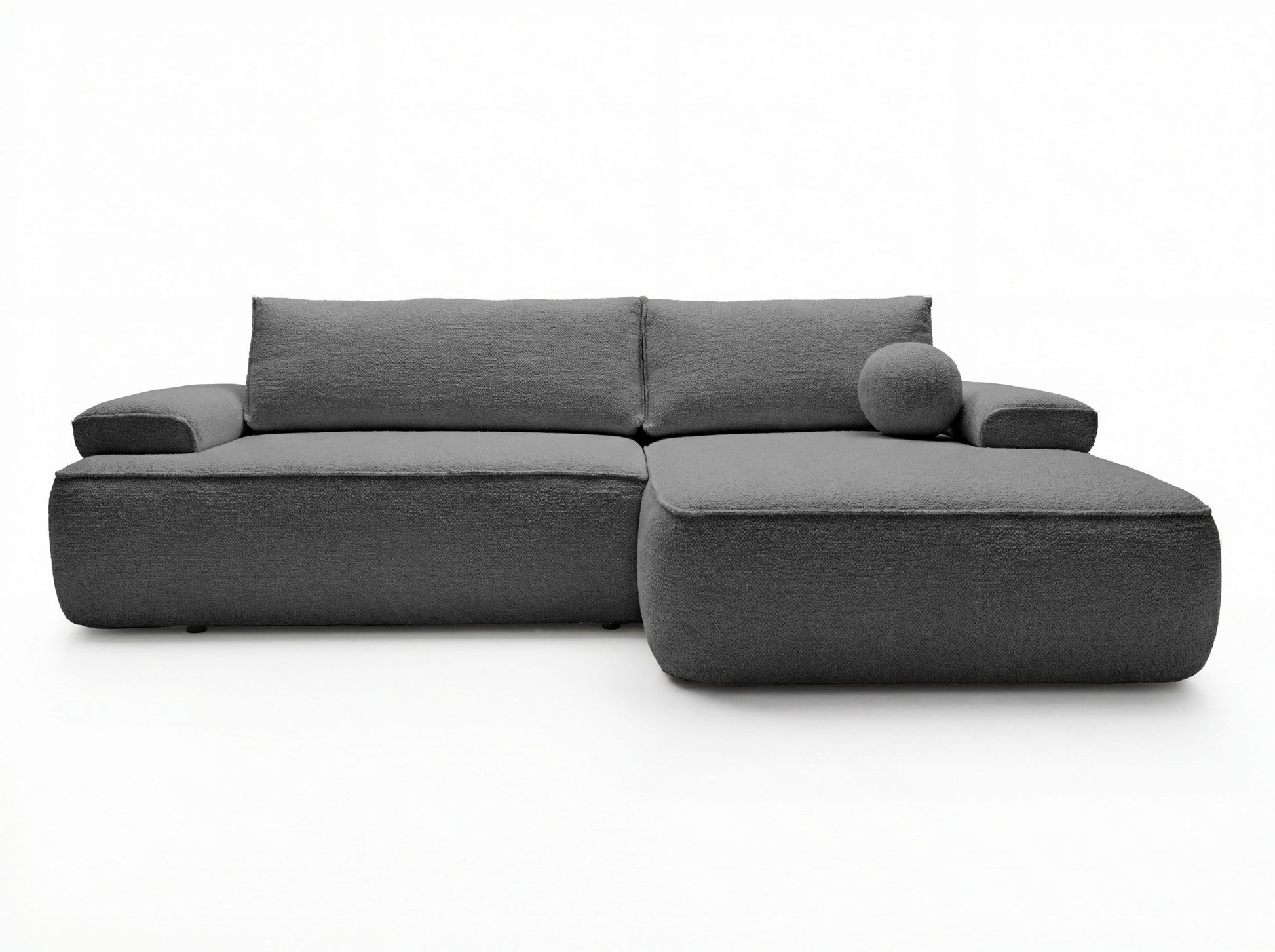 Kampinė sofa COLINA, tamsiai pilka, Abriamo 07