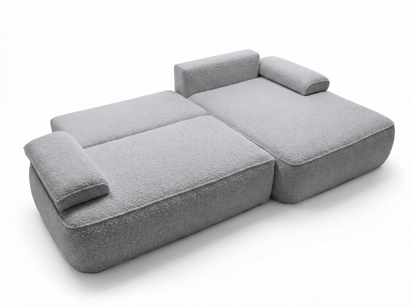 Kampinė sofa COLINA, pilka, Abriamo 06