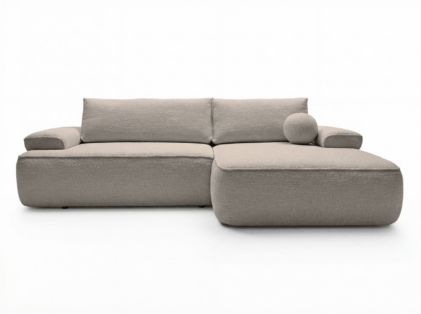Kampinė sofa COLINA, šviesiai smėlinė, Abriamo 03
