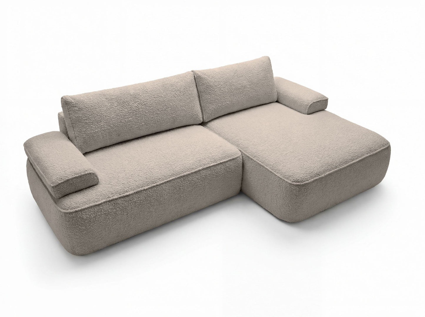 Kampinė sofa COLINA, šviesiai smėlinė, Abriamo 03