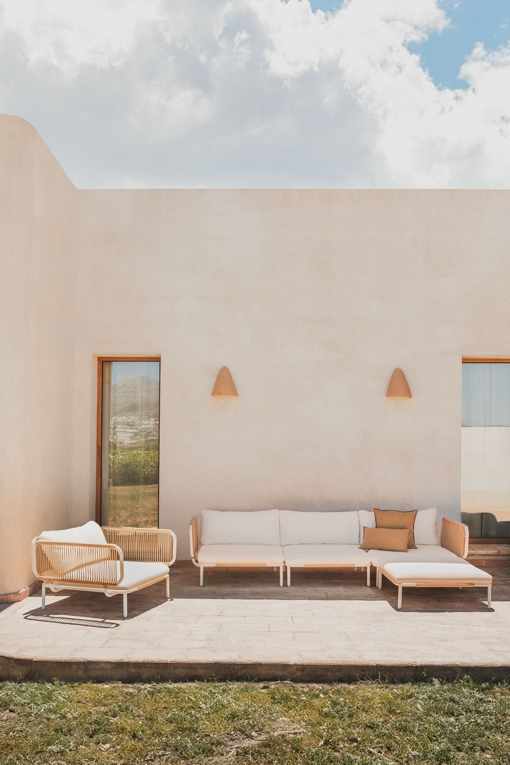 Outdoor sofa GRAPHITE, three-piece set
