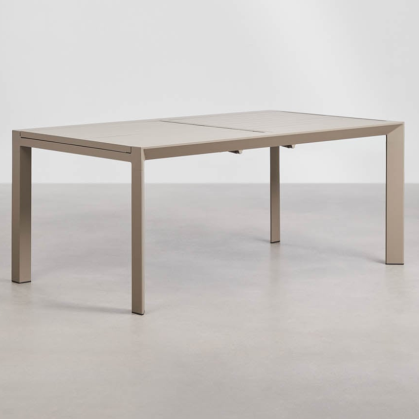 Outdoor table STARMI, extendable, mocha brown