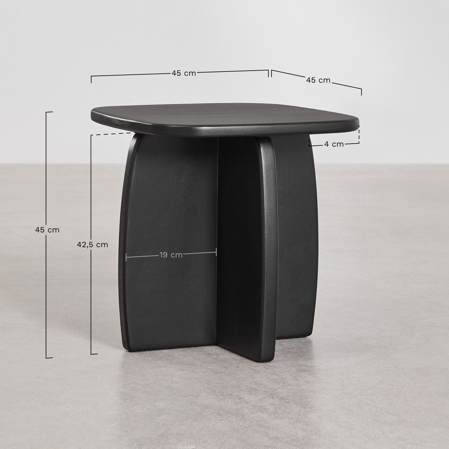 Side table CENEINO 45x45 cm, mango wood