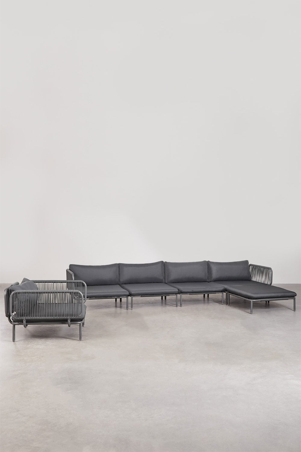 Lauko sofa GRAFITO, keturių dalių rinkinys