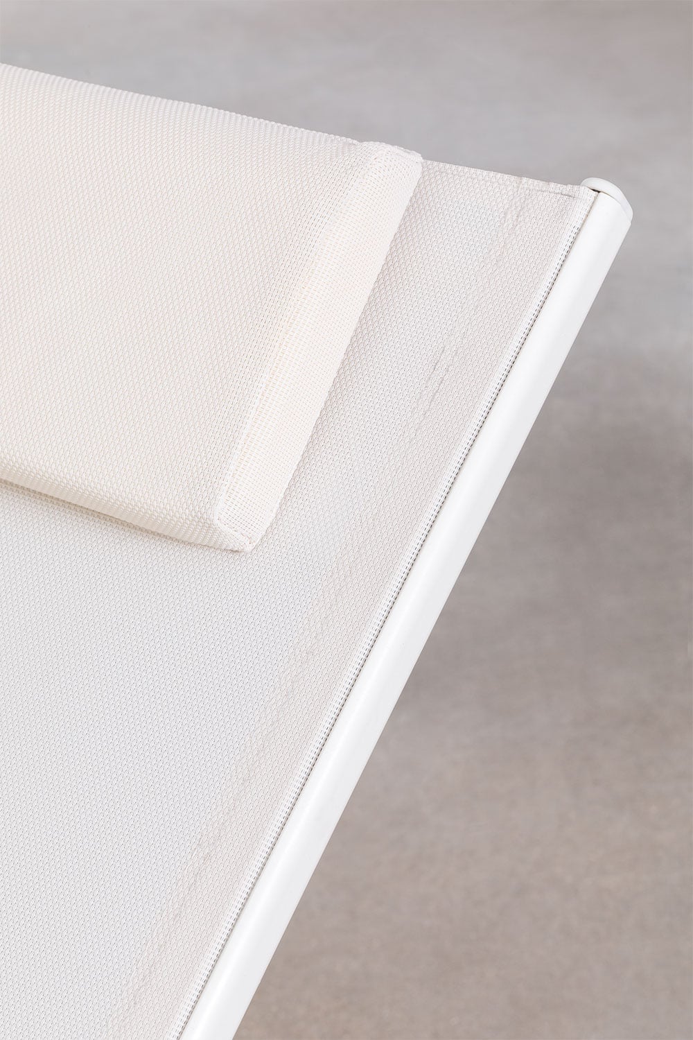 Outdoor lounger THERYS, white