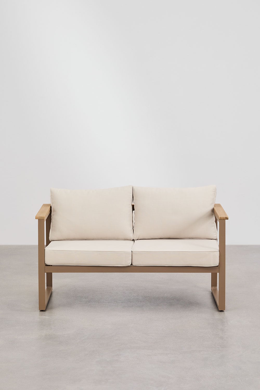 Sofa ALCANTO, two-seater, mocca brown