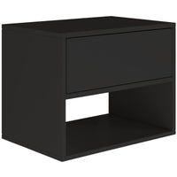 Pakabinama naktinė spintelė ZARI, juoda, 50 cm, 3