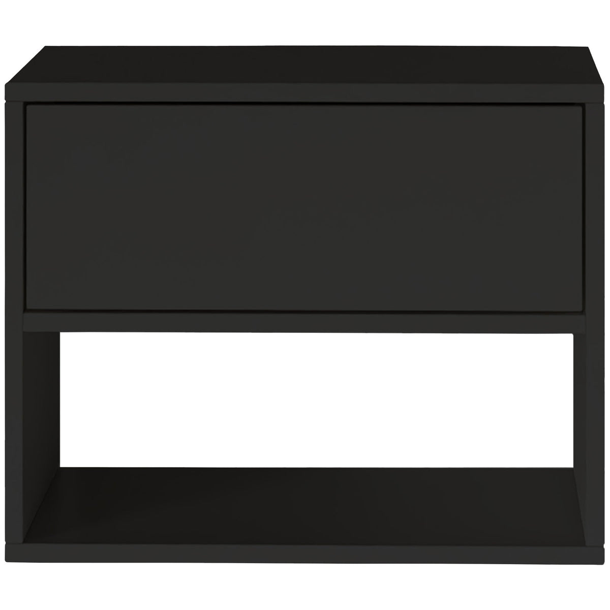 Pakabinama naktinė spintelė ZARI, juoda, 50 cm, 3
