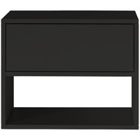 Pakabinama naktinė spintelė ZARI, juoda, 50 cm, 3