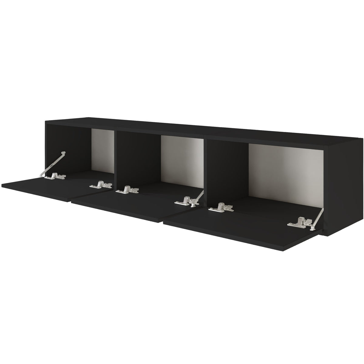 Pakabinama TV spintelė ZARI, juoda, 150 cm