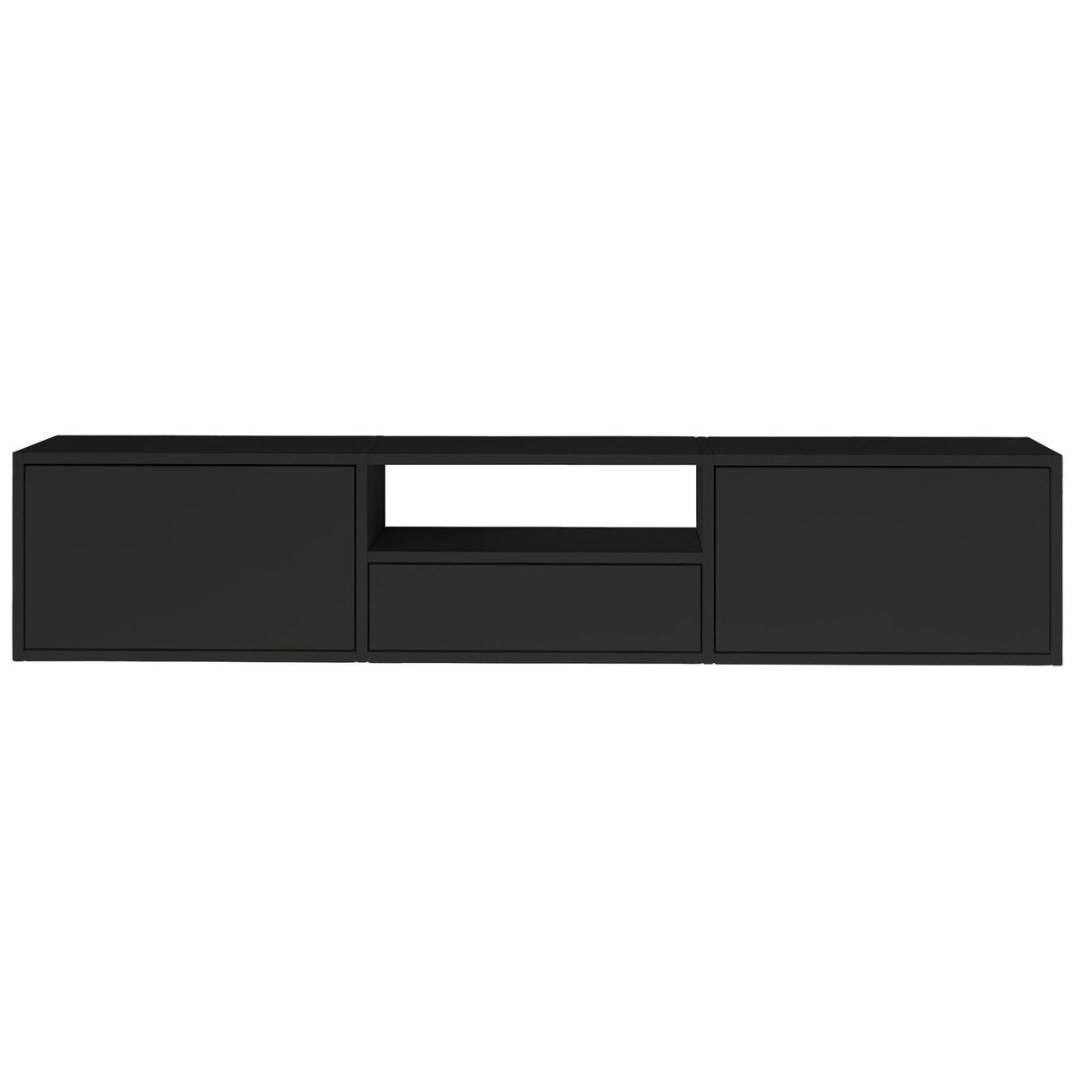 Pakabinama TV spintelė ZARI, juoda, 150 cm, 3