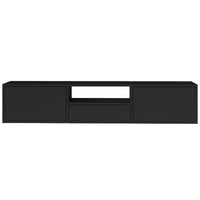 Pakabinama TV spintelė ZARI, juoda, 150 cm, 3