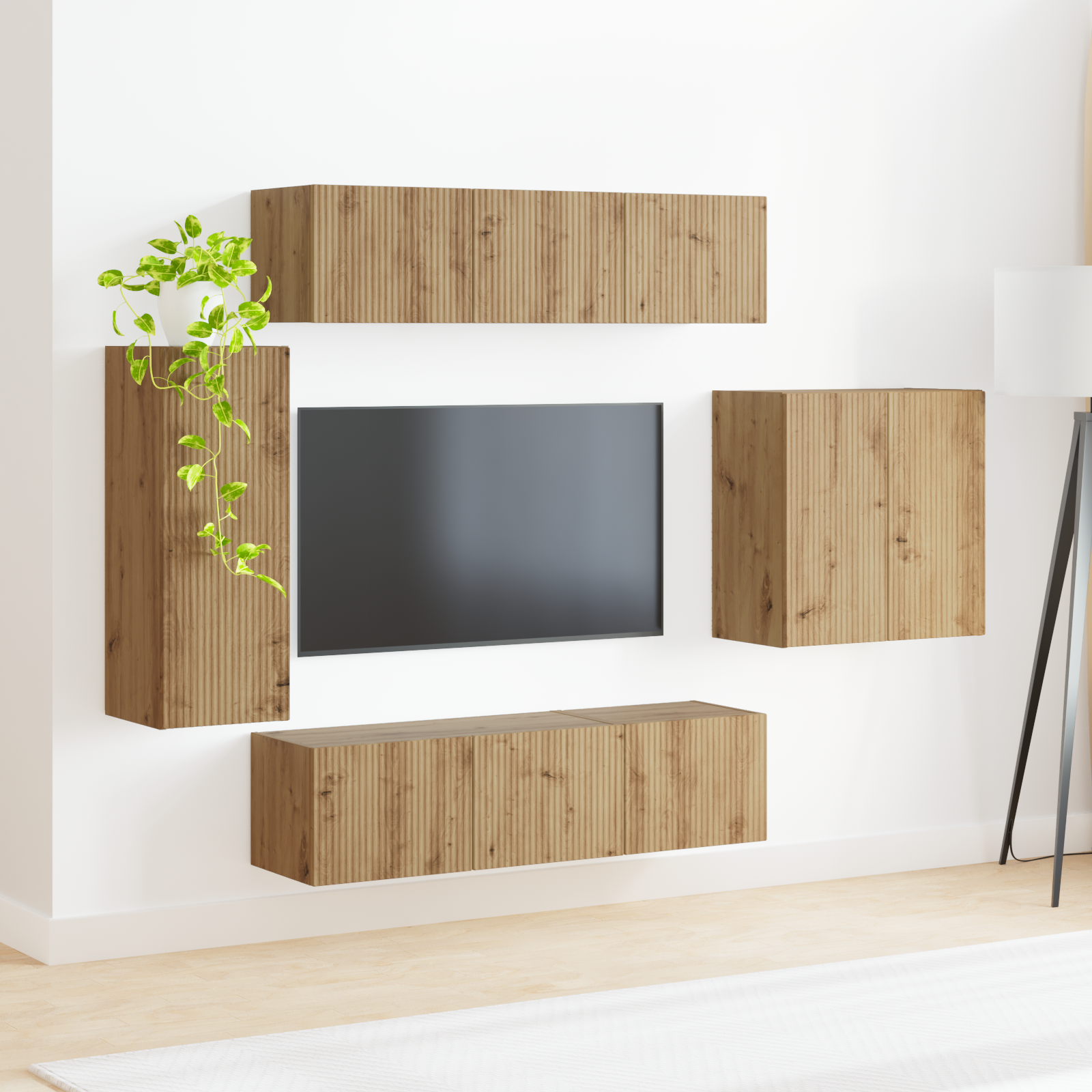 6 pcs Craftsmen Oak