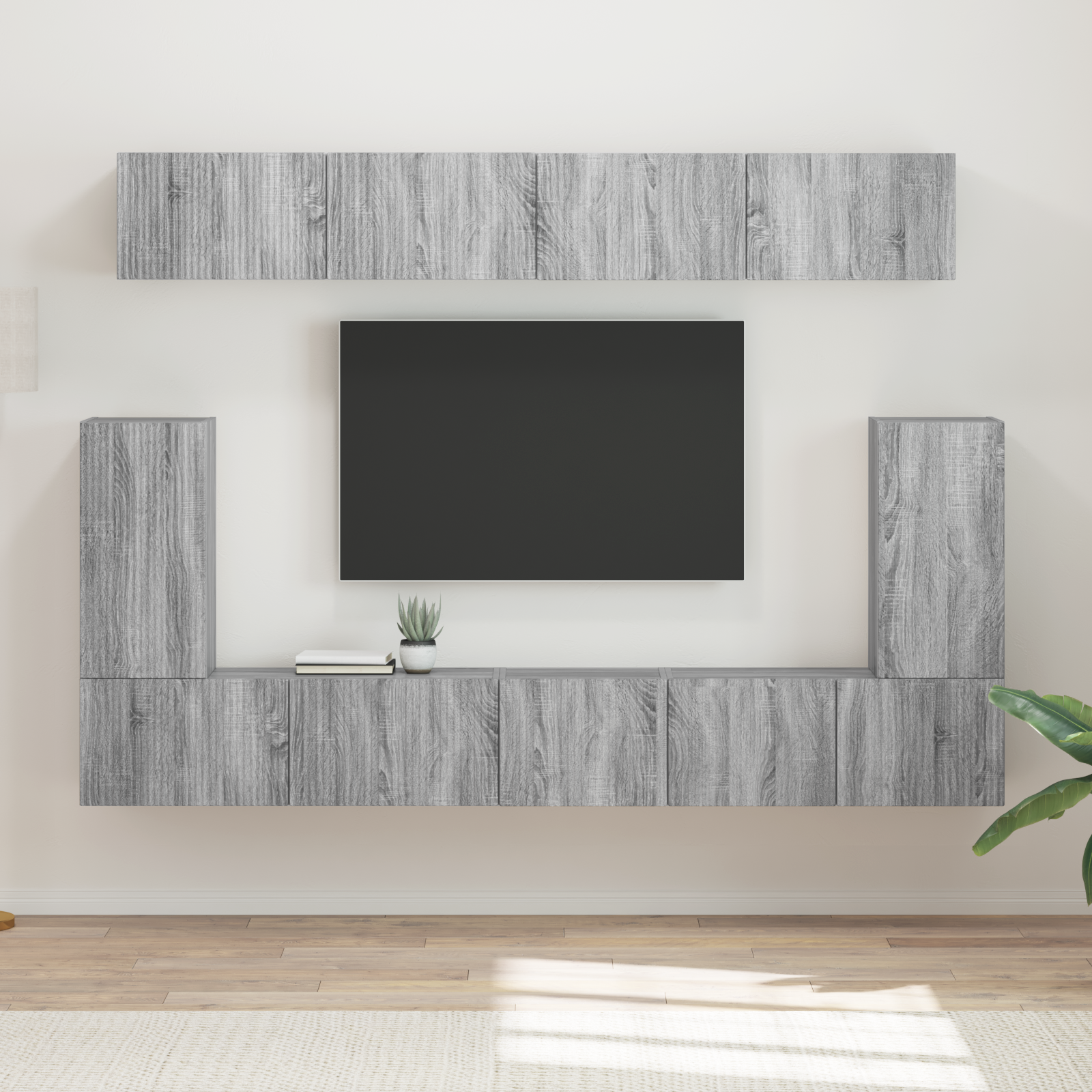 TV Cabinet Set 5 Pieces Grey Sonoma Engineered Wood