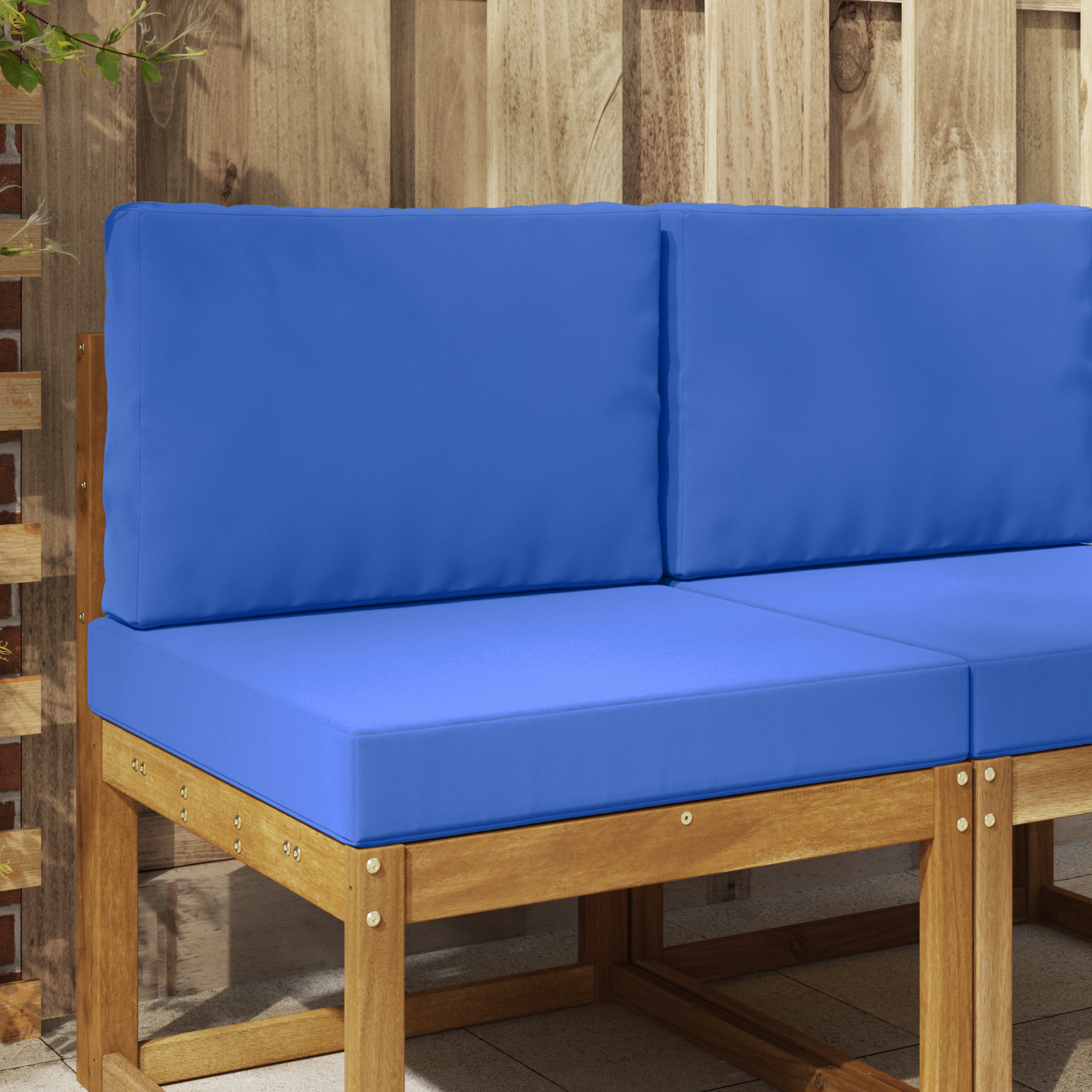 Lauko sofa pagalvėlė 2 pcs Karališka mėlyna Poliesteris
