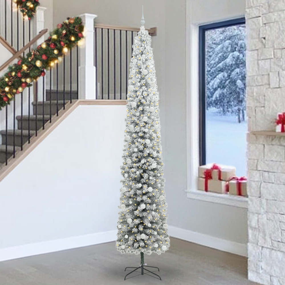 Artificial Christmas Tree Green 270 cm PVC, steel and plastic