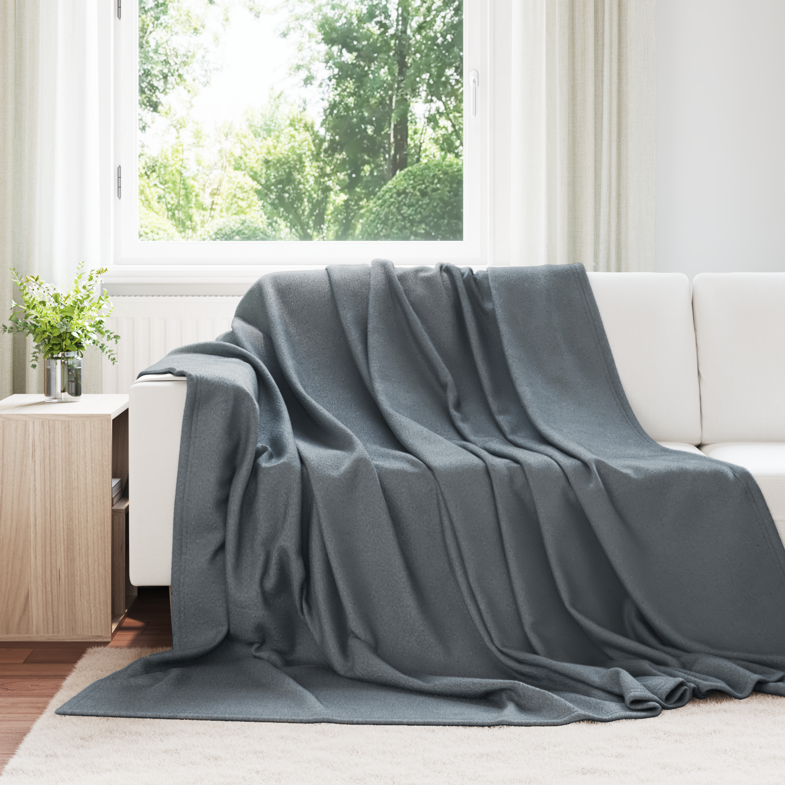 Mesti antklodės 6 pcs Tamsiai pilka 270 x 240 cm Flysas