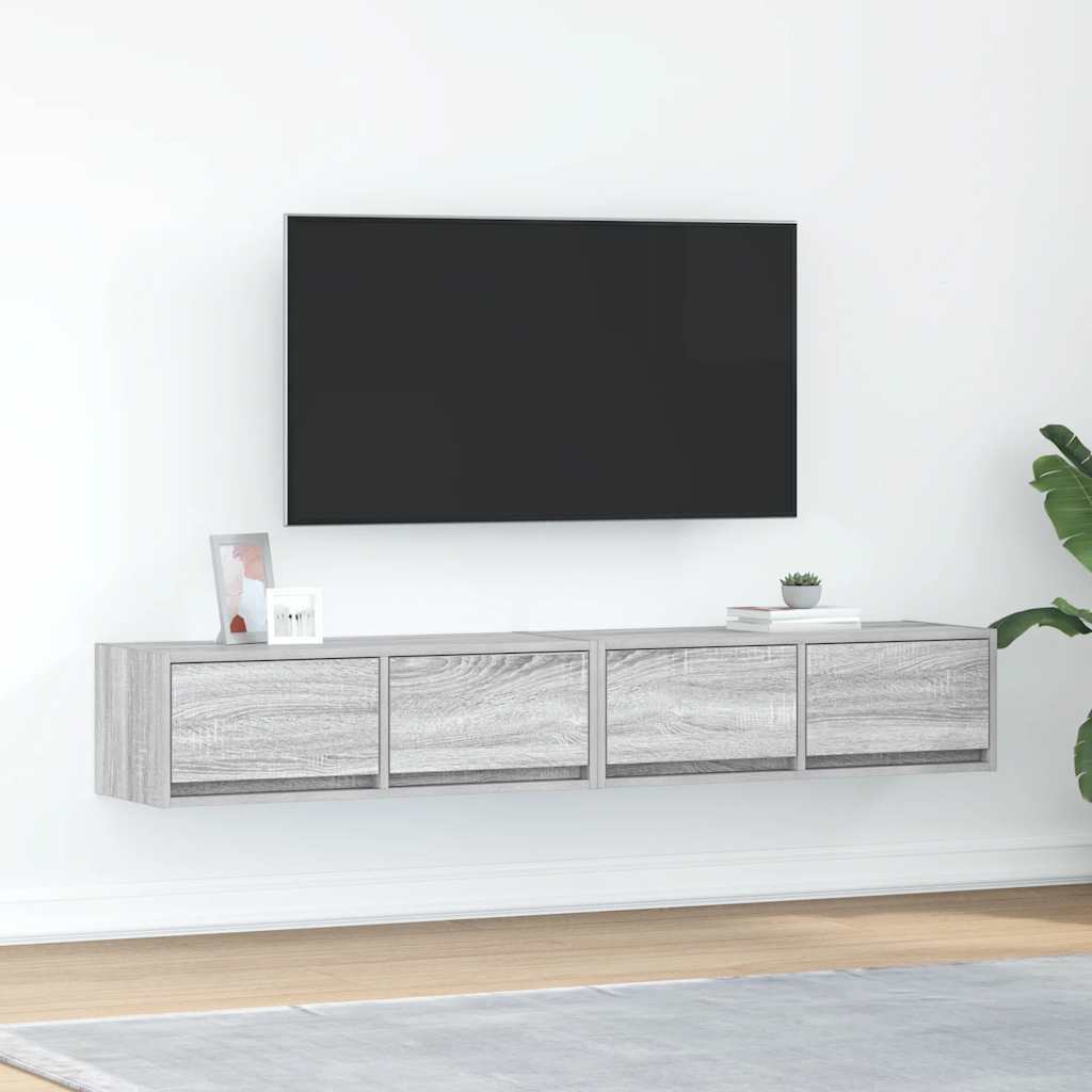Televizoriaus spintelės, 2vnt., 80x31x25,5 cm, mediena