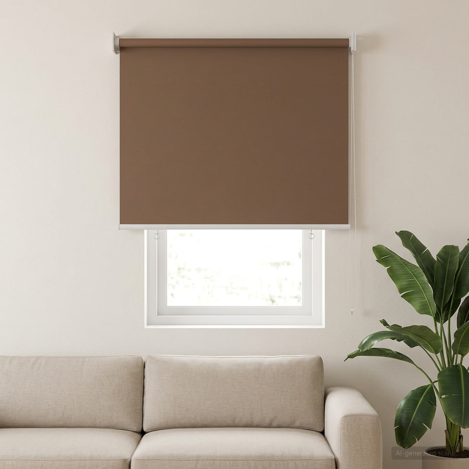 Ritininė užuolaida UV apsaugai Taupe 80 x 140 cm Poliesteris