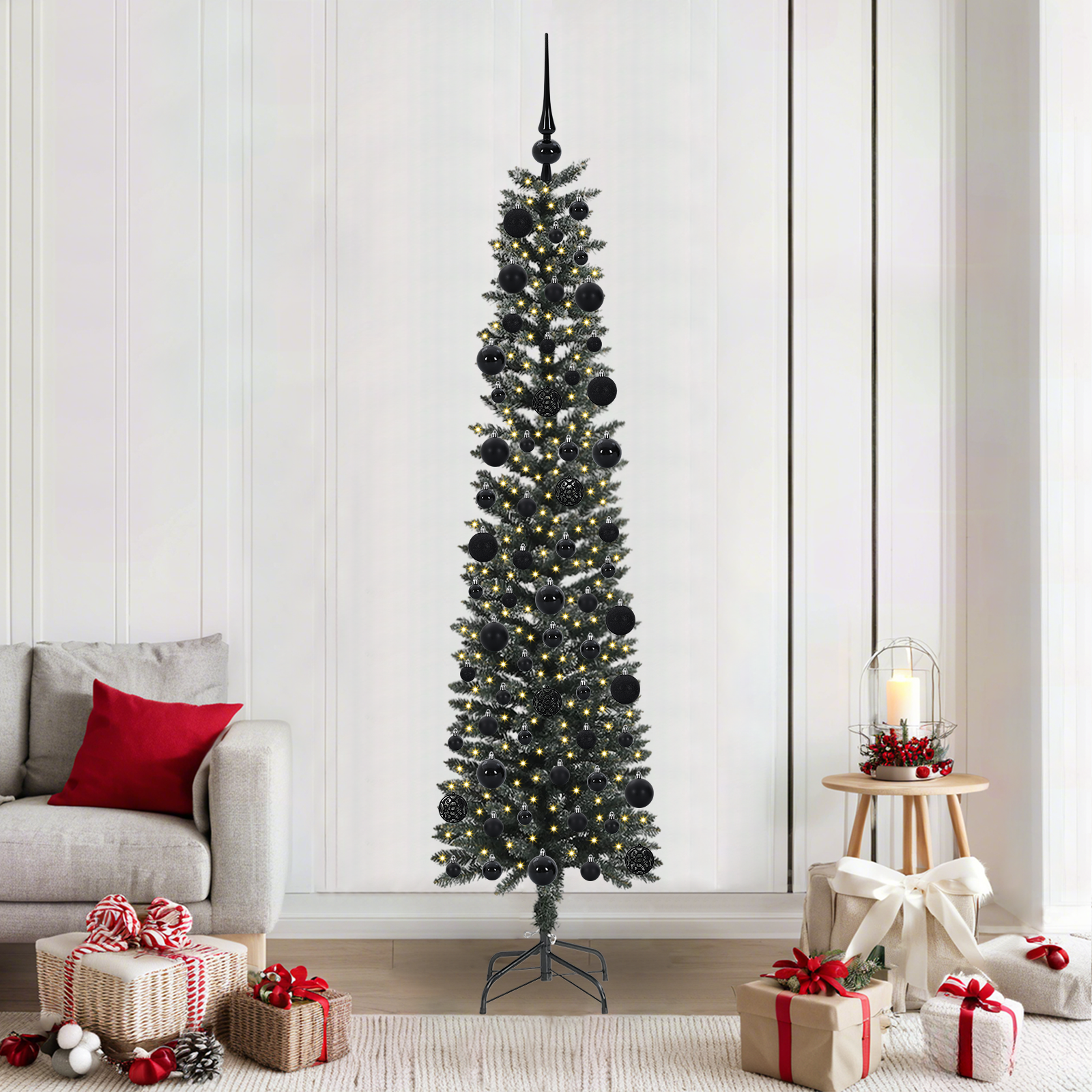 Dirbtinė Kalėdų eglutė WINTER CRYSTAL, su 300 LED Žalia 58 x 58 x 210 cm.