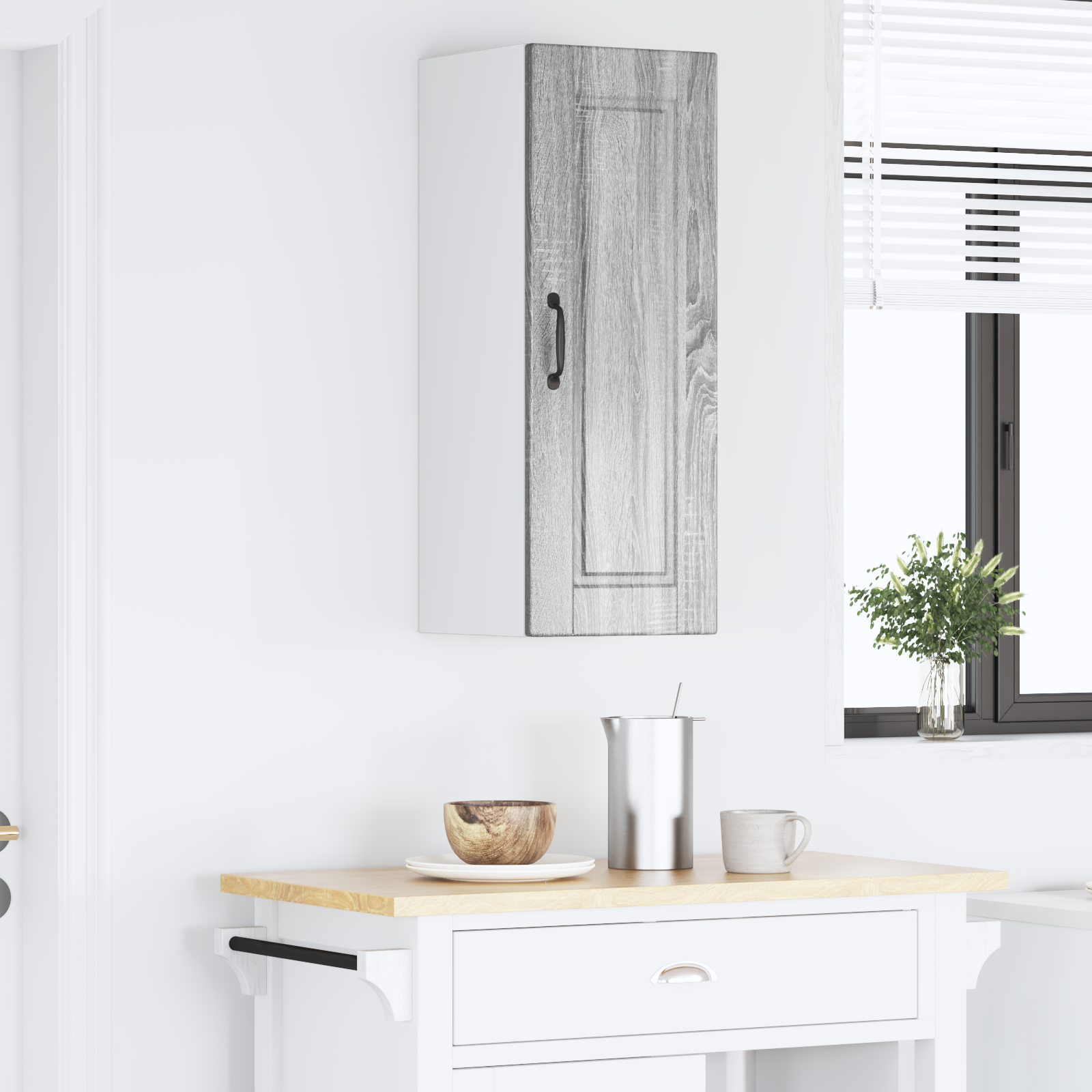Kitchen cabinet with shelf Grey Sonoma 30 x 31 x 80 cm