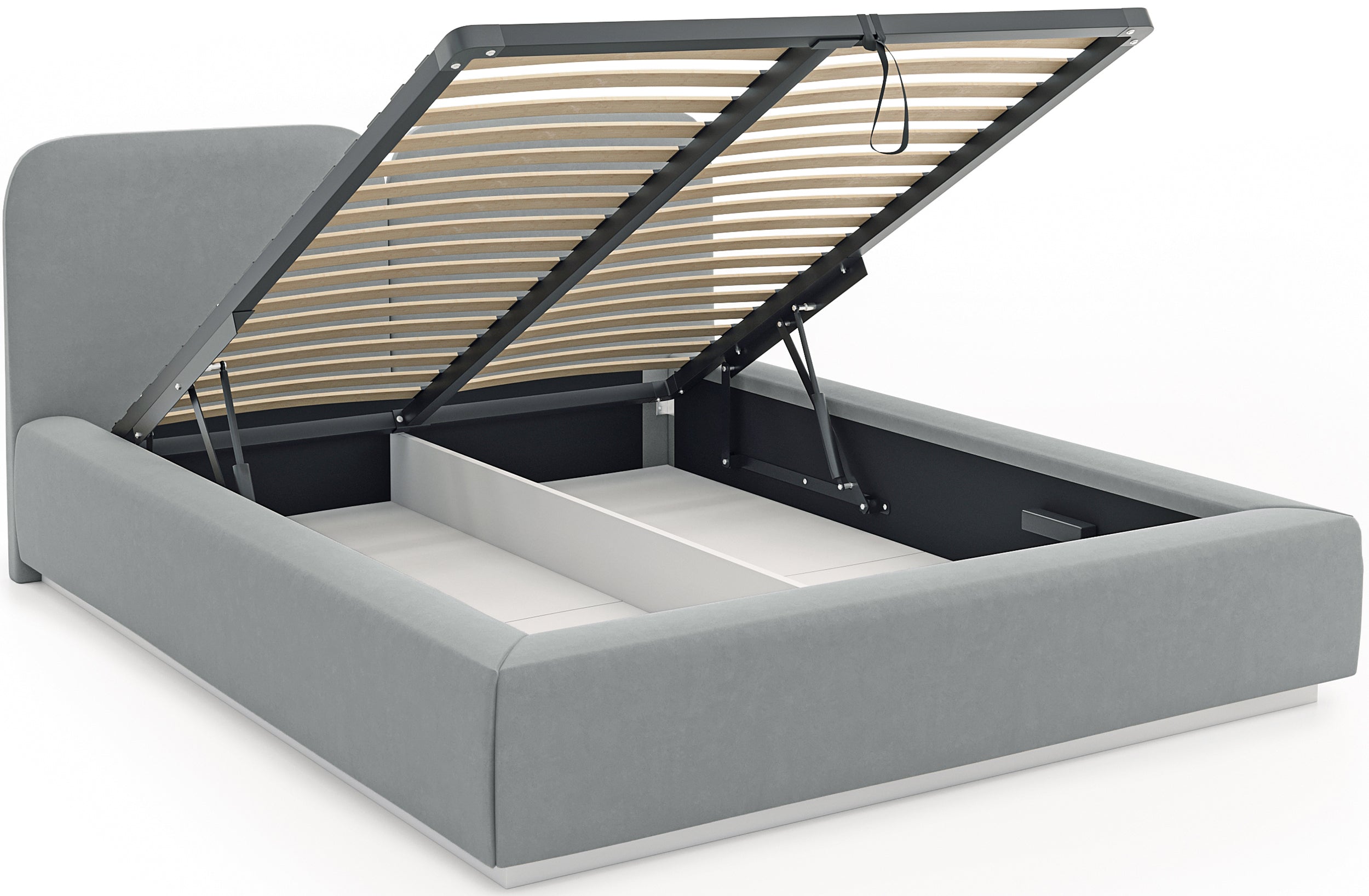 COMOVES ROYAL bedroom bed, blue-grey colour