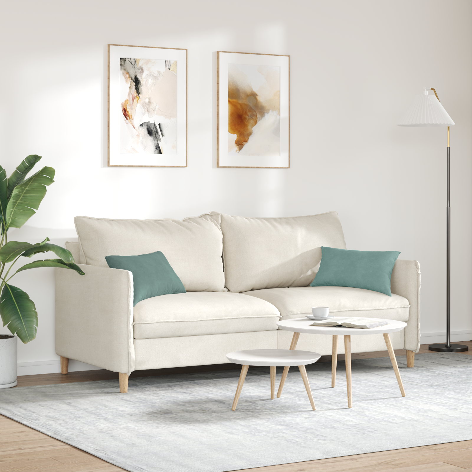 Sofa Pagalvės 2 pcs Jūrinė žalia 50 x 30 cm Kordūrinis audinys