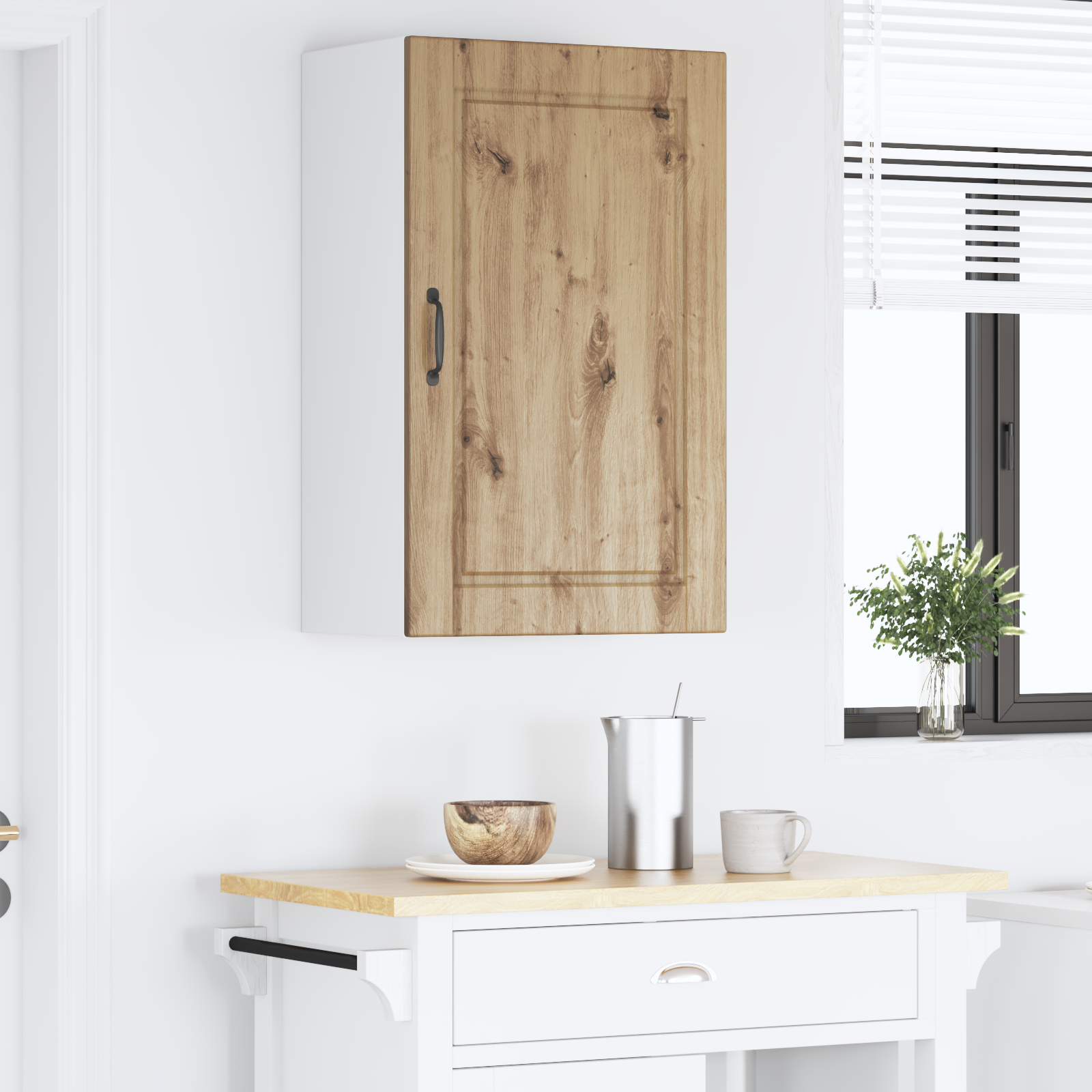 Kitchen Cabinet with Shelf Artisan Oak 50 x 31 x 80 cm