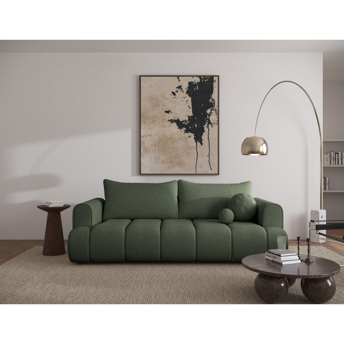 Sofa-lova ELIN svetainėje, bendras vaizdas