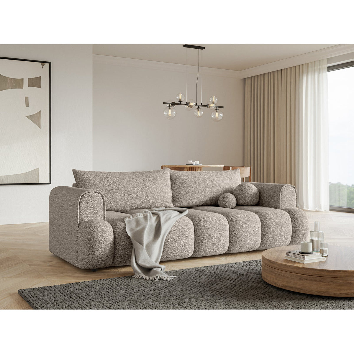 Sofos-lovos ELIN pagalvėlės kampo detalė