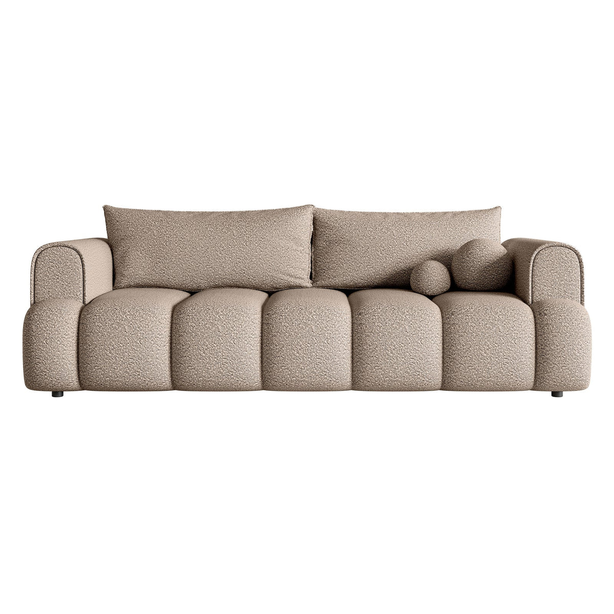 Sofa-lova ELIN, tamsiai smėlinė bouclė