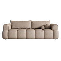 Sofa-lova ELIN, tamsiai smėlinė bouclė