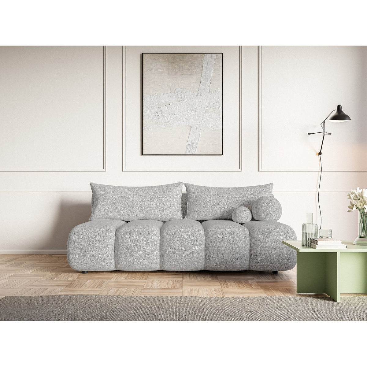 Sofa-lova ELIN mini svetainės interjere